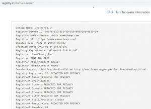 whois.com y registry.com